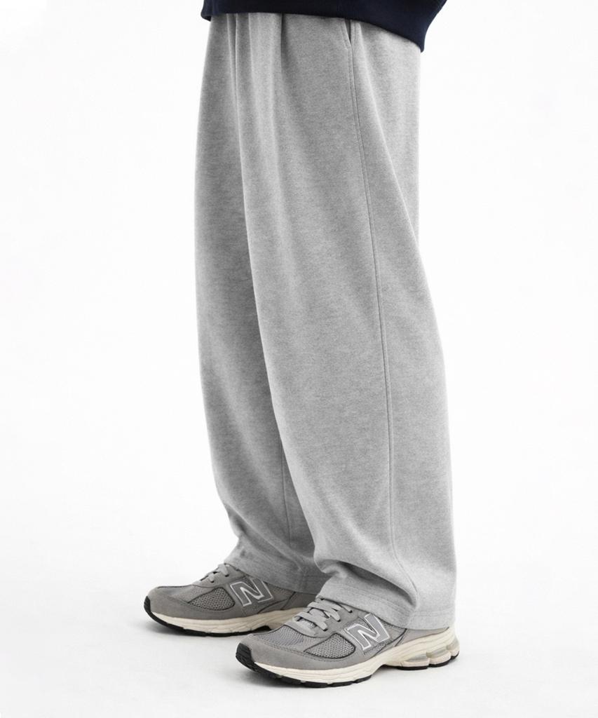 VANNWORKS Compose Cut-Out Wide Sweatpants Unisex (Melange Grey)