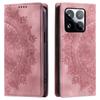 Style 010 For Xiaomi 15 Pro Case Mandala Pattern Magnetic Closing Leather Phone Cover