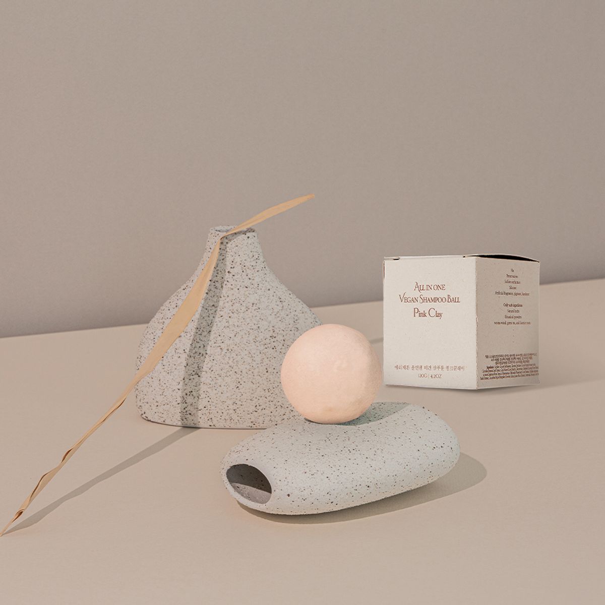 All-in-One Vegan Shampoo Bar - Pink Clay