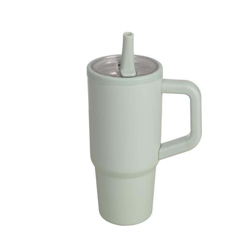 Popular 710ml Insulated Stainless Steel Water Bottle with Straw Lid & Handle