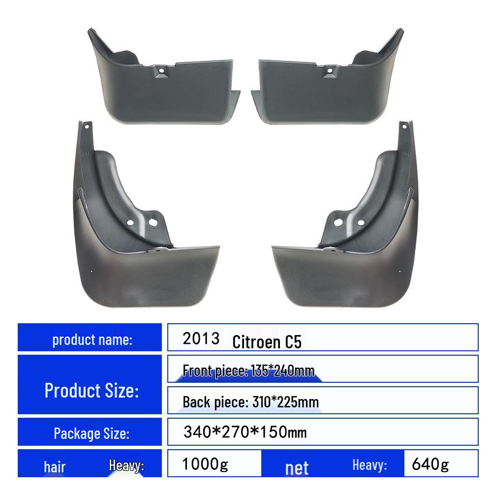 Citroen C5 2013 PP Weichgummi Schmutzfänger