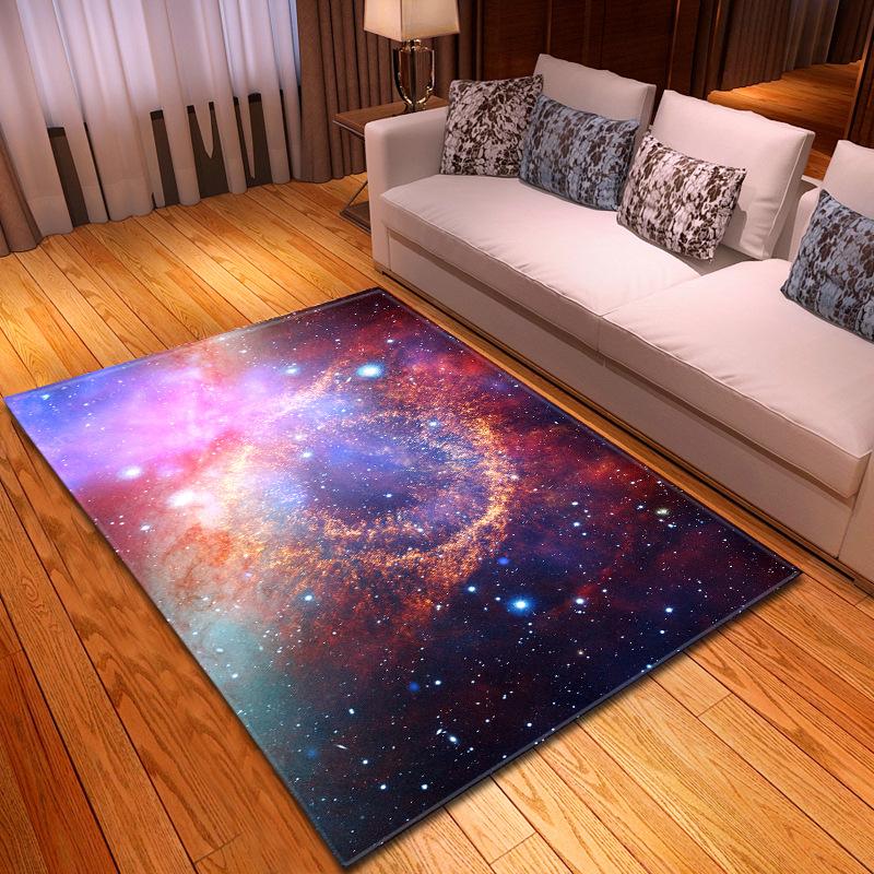 Simple And Mysterious Starry Sky Living Room Carpet Bedroom Dining Room Floor Mat Pattern Size
