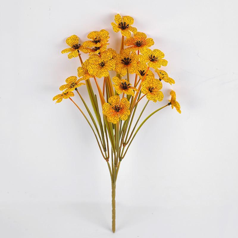 Artificial Eucalyptus Bouquet In Violet Orange Tones Home Outdoor Wedding Commercial Decor
