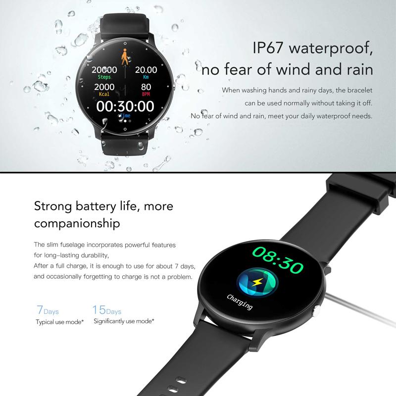 New Smart Watch Men Sports Fitness Watch Heart Rate Full Touch Screen Bluetooth Call  New Ultra Light Smartwatch