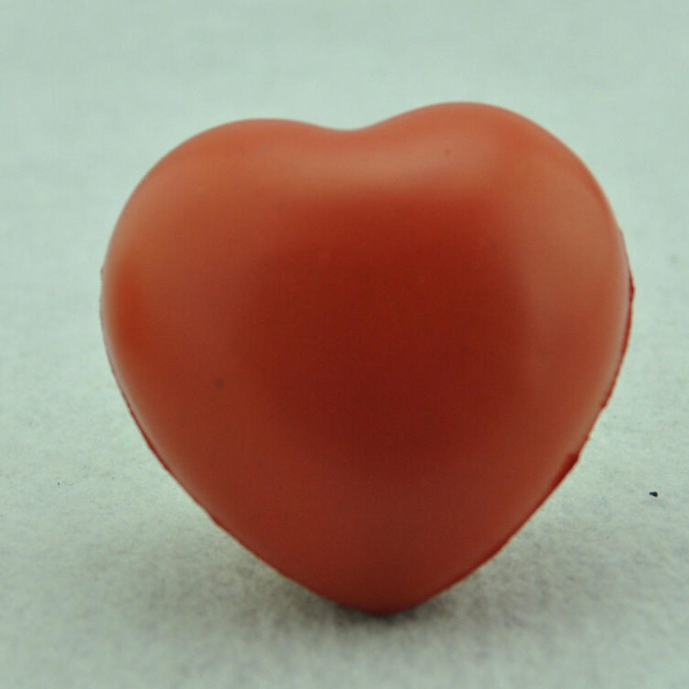 1 X Palla Antistress a Forma di Cuore per Esercizio Squeeze Gomma Elastica Schiuma Morbida