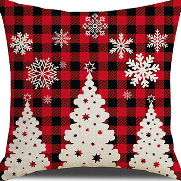 Federa Cuscino con Stampa Natalizia Decorazione Soggiorno Casa Babbo Natale Abbraccio Nuovo Divano Cuscino di Natale