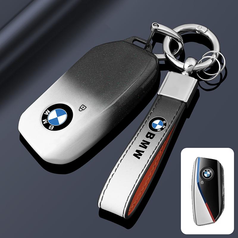 KWMBS1 Car Sticker Car Key Fob Ring Chain Cover Case For BMW 530i 540i 550e 750e 740i 760i X1 X2 X5 X6 X7 M5 iX1 iX2 iX XM i5 i7 2024 2