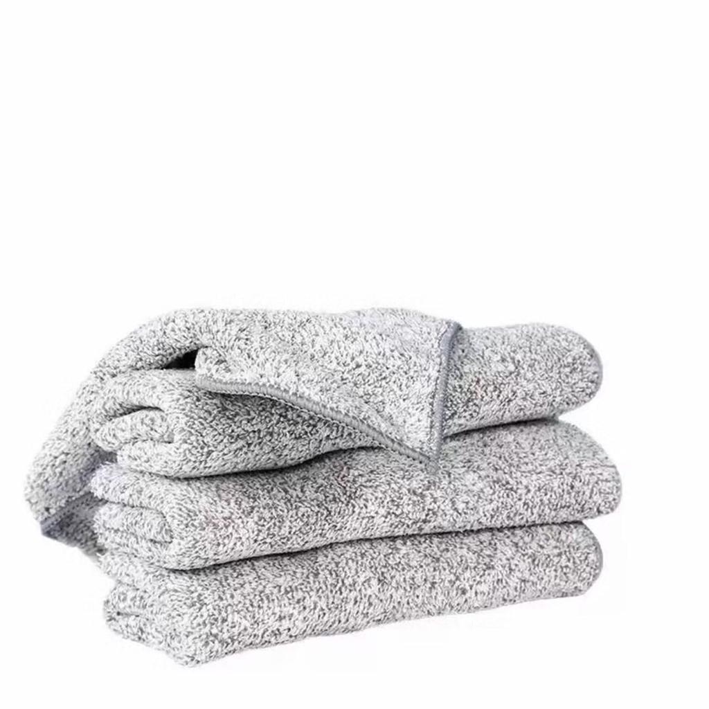 Absorbent & Oil-Repellent Bamboo Charcoal Kitchen Scouring Dishcloth