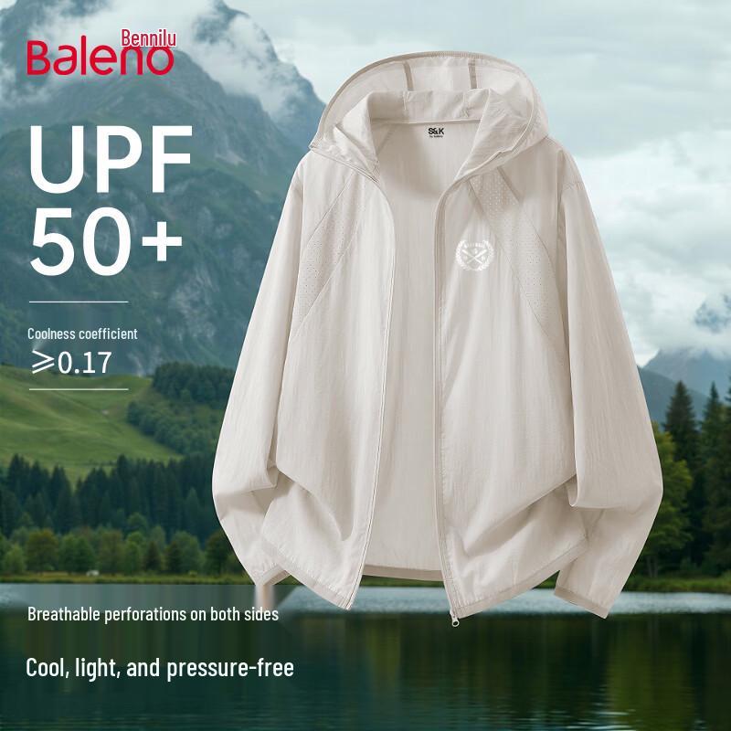Baleno Men s UPF50+ Cooling Sun Protection Hooded Jacket L