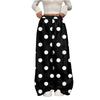 Women's Casual And Fashionable Printed Elastic Waist Loose Wide Leg Pants