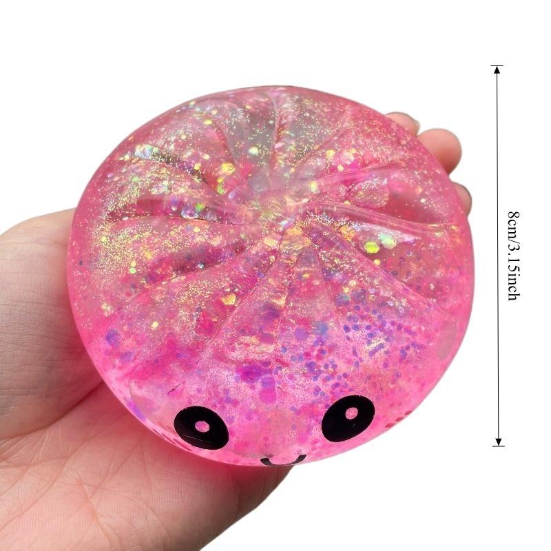 Random Colorsimulation Flash Dumpling Pressure Ball Fidget Squishes Squishy Maltose Dough Ball Decompression Fidget Toy Fun Crea