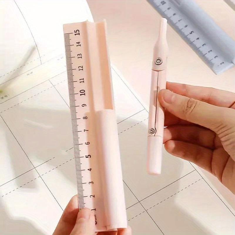 3-in-1-Geometrie-Set mit Zirkel und Lineal, Bleistift, multifunktionaler Zeichenzirkel für die Schule, Mathematik, Geometrie-Werkzeug, Schreibwaren
