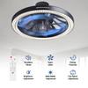 2-in-1 Ceiling Fan with LED Light Remote Control Dimmable Smart Fan Light for Bedroom Living Room Kitchen