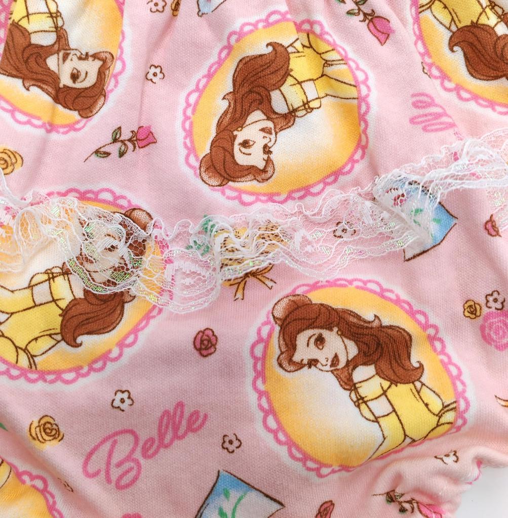 Takihyo Disney Disney Beauty and the Little Peter Tinker Cotton Girls' Panties, 2-Pack, Princess, Frozen, Rapunzel, Beast, Belle, Mermaid, Ariel, Pan,