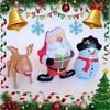1 Piece 55Cm Pvc Inflatable Tumbler Santa Claus Snowman Reindeer Shape Cartoon Balloon Christmas Party Decoration Large Balloon