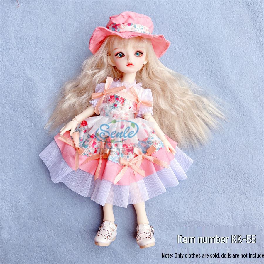 30 Cm BJD Doll Lolita Outfit Set - 6-Minute Dress Change for Girl's Gift