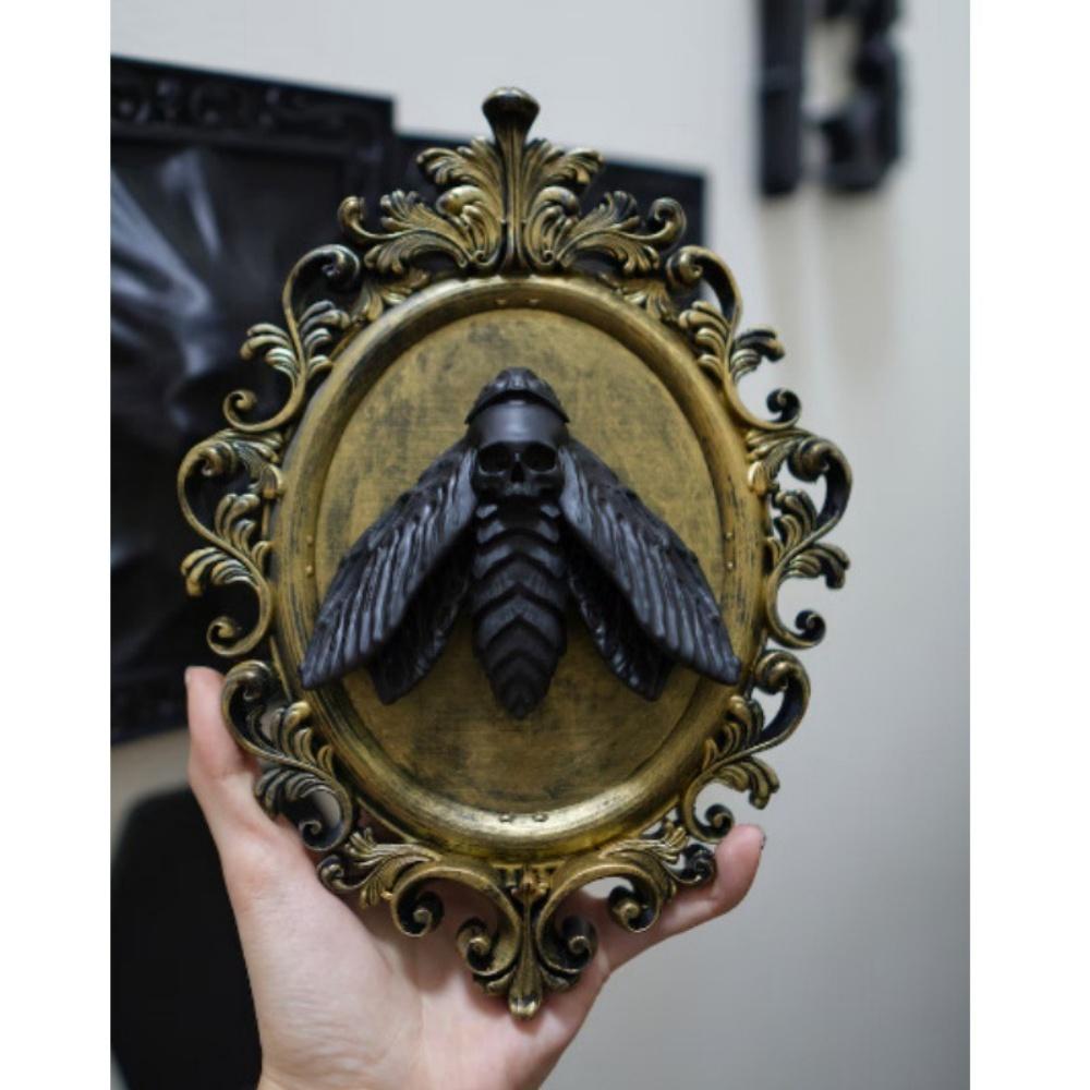 

Готический стиль Декоративная смола Имитация летучей мыши Подвеска Горячая подвеска в стиле барокко Винтажные настенные подвески Таксидермия в раме для дома