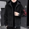 Men's Autumn Fashion Solid Color Casual Jacket - Warm, Long-Sleeved, Suitable for All Ages