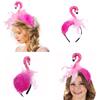Cute Animals Stuffed Flamingo Hair Hoop Women Headband Makeup for Head Band for Photoshoot Christmas Hair Accessories