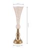 European Candlestick Vase: Metal Trophy Ornament for Home, Church, Restaurants.