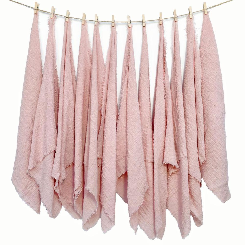 6pcs Rustic Cloth Napkin Washable Table Decoration Party Supplies Gauze Table Towel  Christmas