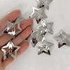 Gold & Silver Star Hair Clips - 50pcs: Women's Side Bangs and BB Clips for Tamed Hair