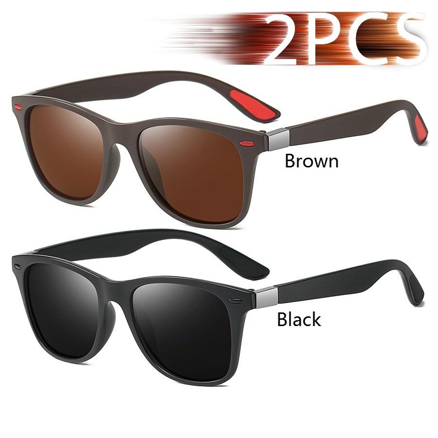 Fashion Vintage Square Unisex Driving Fishing Sunglasses Men Women Luxury Brand Designer Sun Glasses Anti-Glare Eyewear Uv400