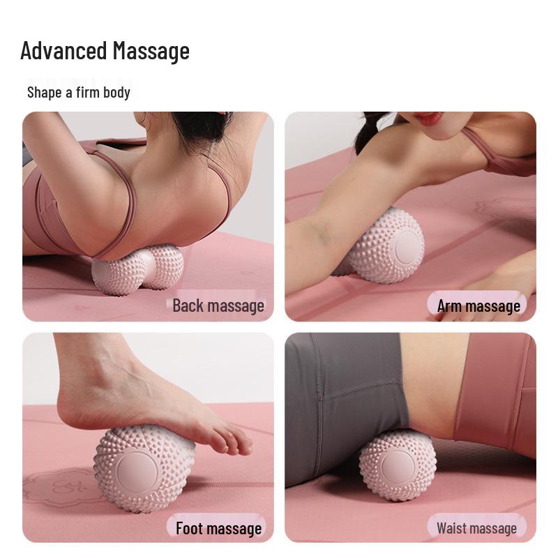 Myofascial Double Massage Ball for Foot, Spine, Muscle Relaxation, and Acupoint Stimulation