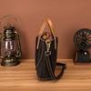 Johnature Leisure Women Bucket Bag Genuine Leather Vintage Handbag Real Cowhide Versatile Shoulder & Crossbody Bags