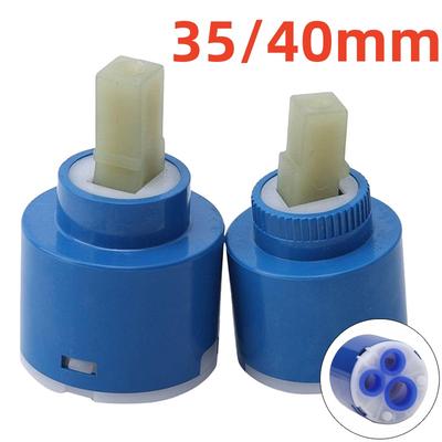 35/40mm Ceramic Disc Cartridge Mixer Faucet Thermostatic Cartridge Faucet Disc Valve PP Plastic Ceramic Cartridges For Mixer