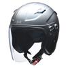 LEAD Motorcycle Helmet RAZZO STRADA Matte Gunmetal XL Size for 125cc and Under Semi-Jet X-AIR (61-62cm)