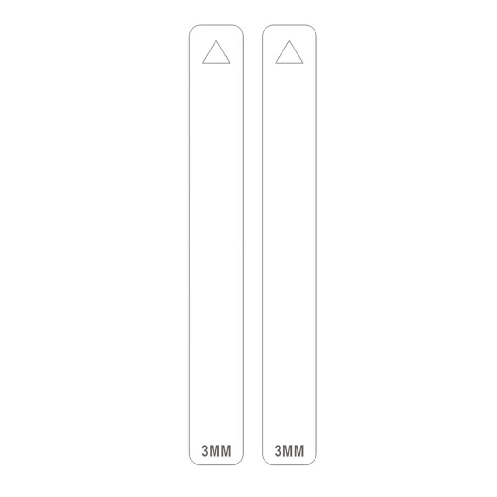 2/3/4/5/6mm Clay Thickness Ruler Acrylic Roller Guide Rail Pottery Teaching Rolling Ruler Clay Depth Guide Pottery Tools