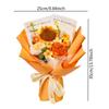 Knitted Flowers Home Decoration Hand Woven Crochet Flower Bouquet for Thanksgiving Day Teacher’ Day Birthday Wedding Grandma