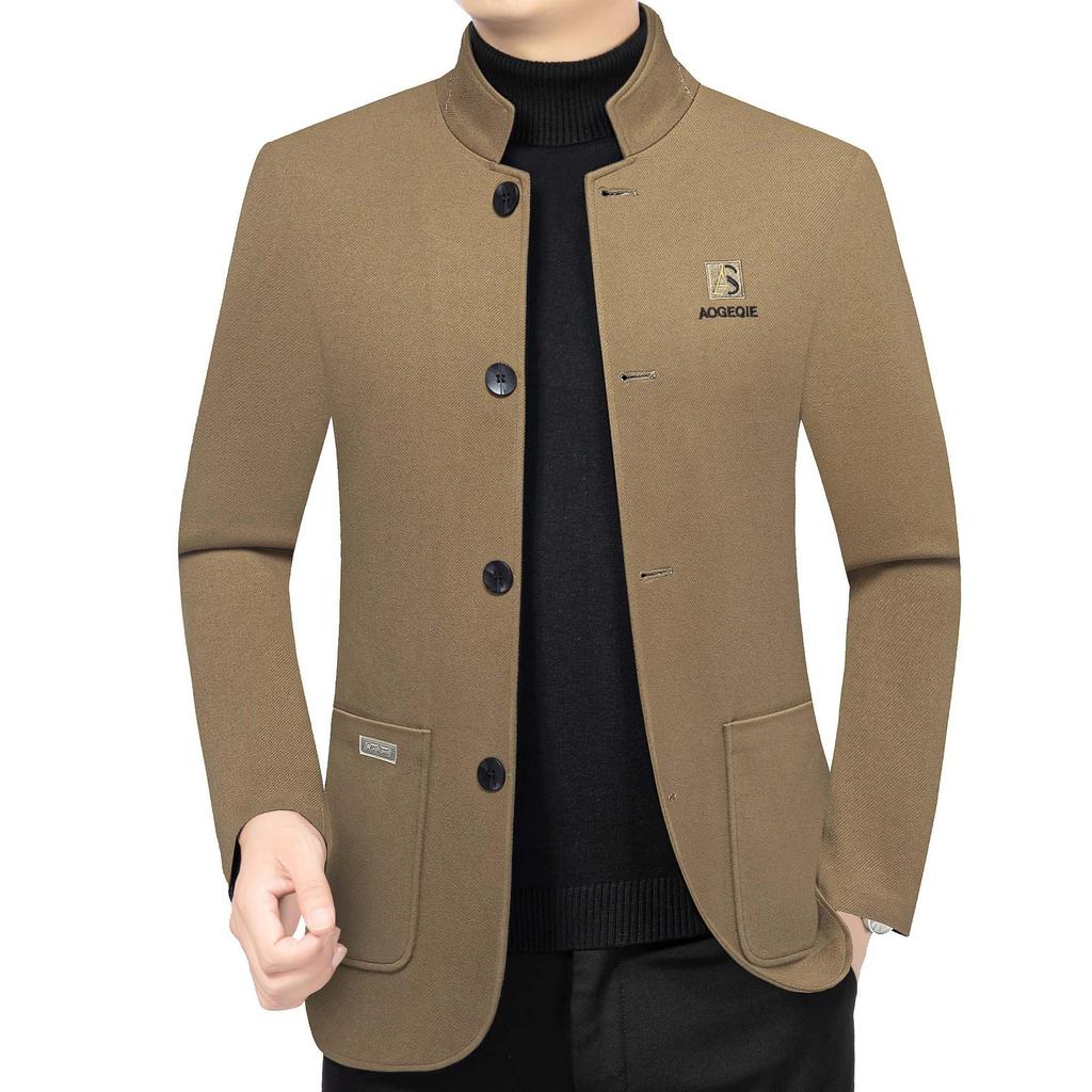 Men's Versatile Slim-Fit Stand-Collar Jacket - Spring 2025 Fashion Trend