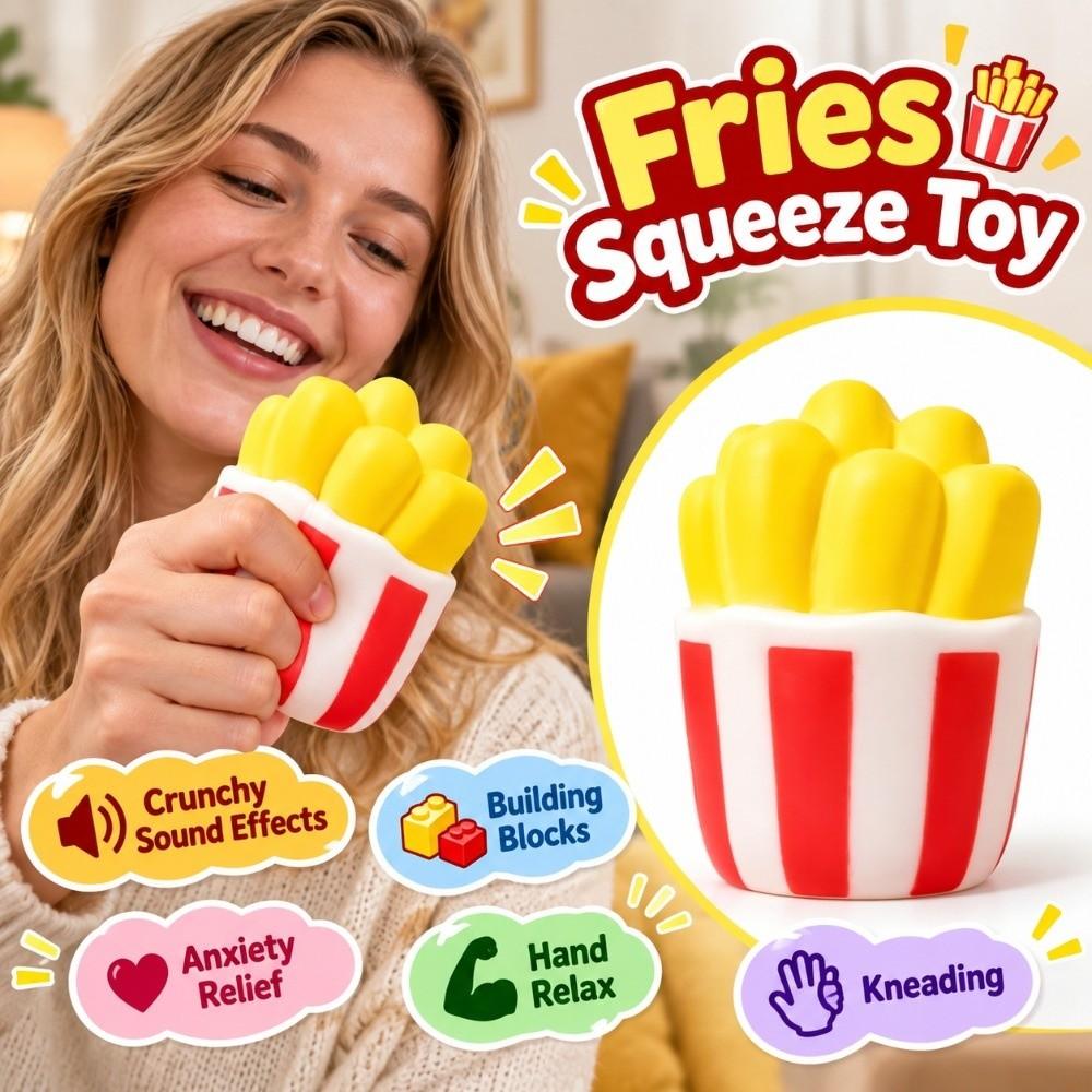 Building Blocks Fries Squeeze Toy Crunchy Realistic Food Pinch Children's Gifts