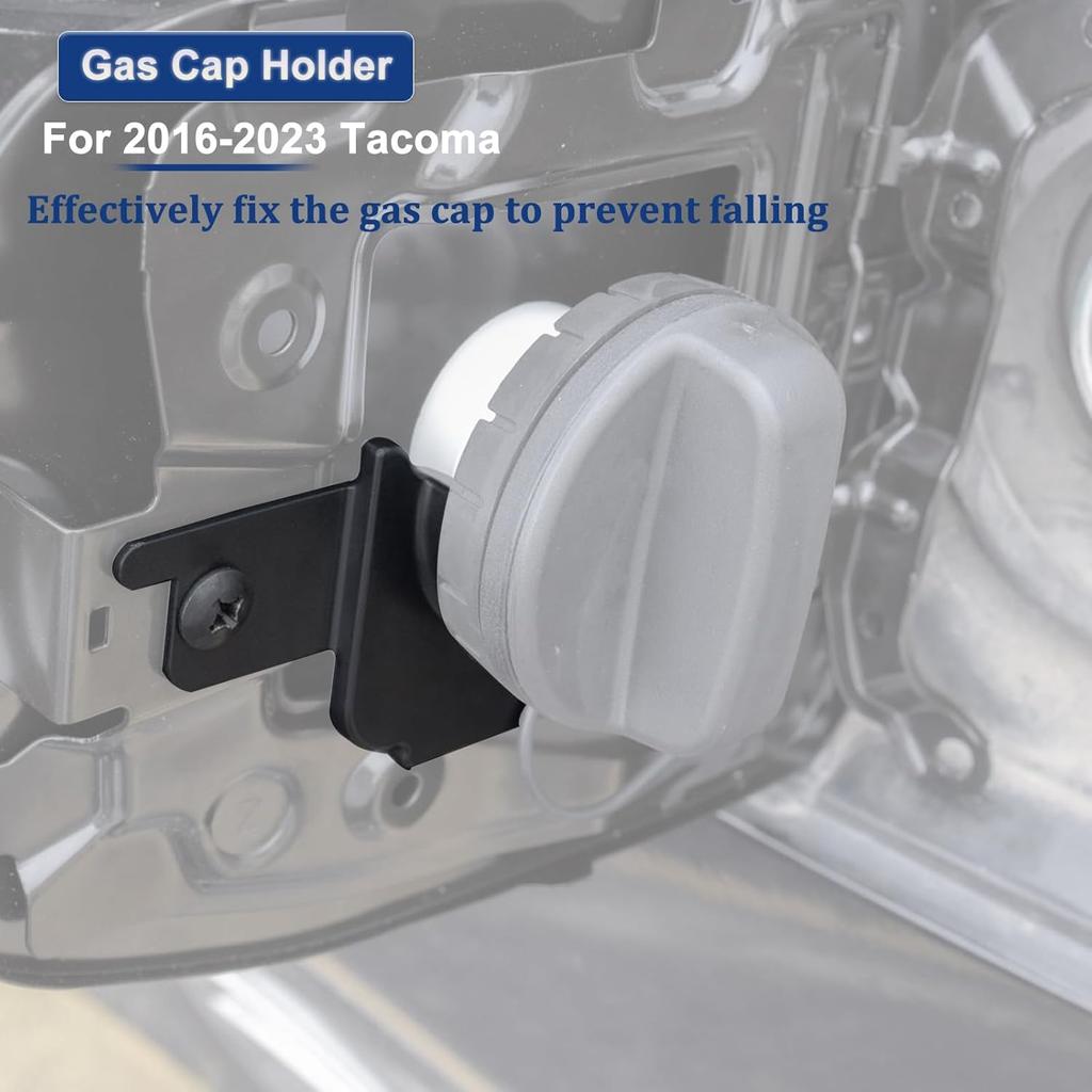 JDMCAR Gas Cap Holder Compatible with Toyota Tacoma Accessories 2016- Fuel Cap Holder, Durable Gas Cap Holder - Black