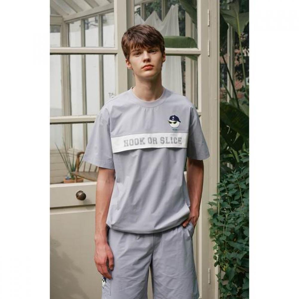 Goxo Woven PockeT T shirT Gray Hook Slice L(100)