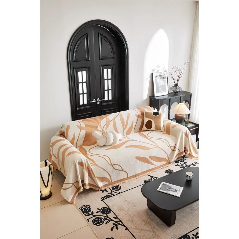 Geometric Abstract Modern Style Simple Chenille Thickened Non-Slip Sofa Cover Sofa Cover Cloth Cover Cover a Piece of Full Cover Cloth