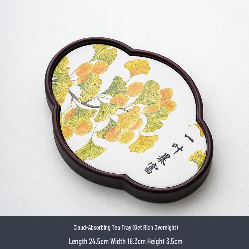 Water Absorbent Tea Tray - Small Chinese Gongfu Tea Set Accessory and Coaster for Tea Ceremony.