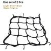 2 PCS Cargo Net,11.8 Inch X11.8 Inch Rack Bungee Net 6 Adjustable Hooks For Bike Bicycle Motorcycle (Black)