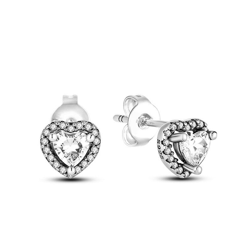 Silver Plated Woman Hoop Earring Simple Pendientes Eardrop U Shape Original  Earring Jewelry Gift