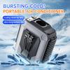 Waist Hanging Portable Fan USB Rechargeable, 3 Speed Adjustable Strong Wind, Emergency Light & Long Battery Life Outdoor Fan