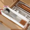 Universal Extendable Drawer Organizer Durable Plastic Multi-Size for Makeup Cosmetic Bedroom Dressers Tool Storage Desk