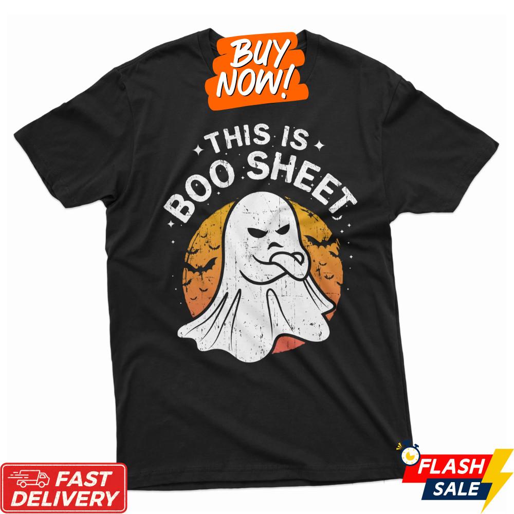 Halloween Funny This is Boo Sheet T-shirt Boo Tee Shirt Party tee Cute Ghost Tee Unisex T-Shirt XXXXL