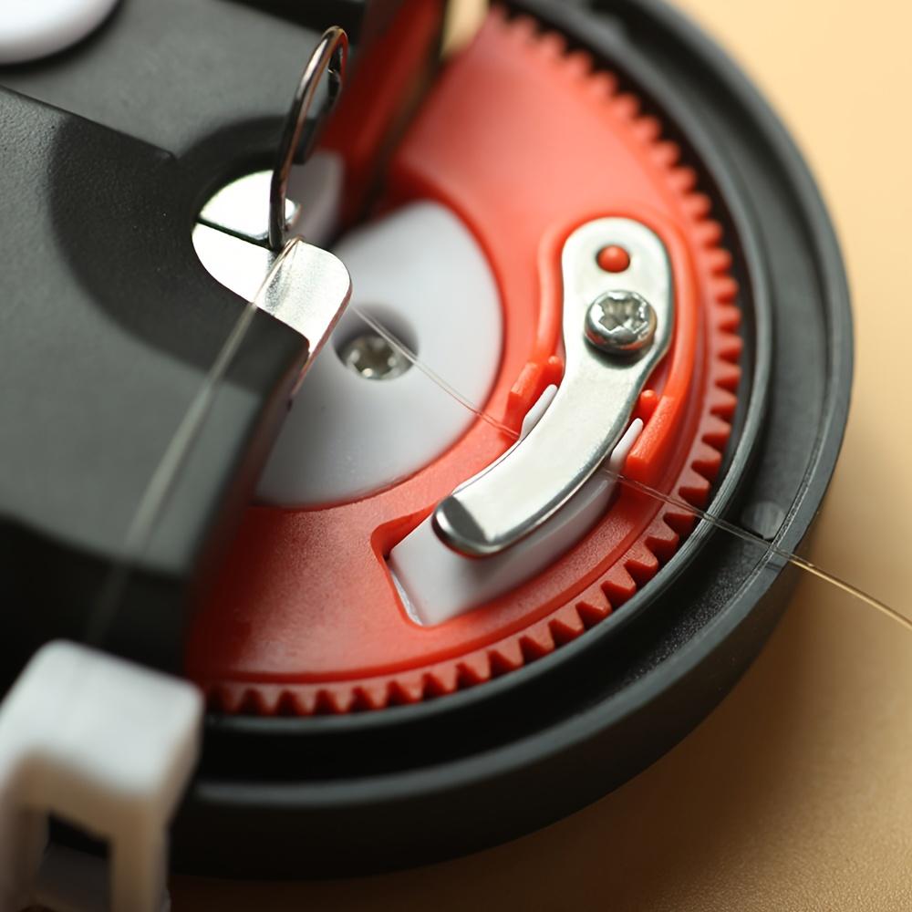 Automatic Fishing Hook Binding Machine, Portable Line Binding Tool, Universal Adaptation, Red - Ideal for Fast and Convenient Fishing Line Management