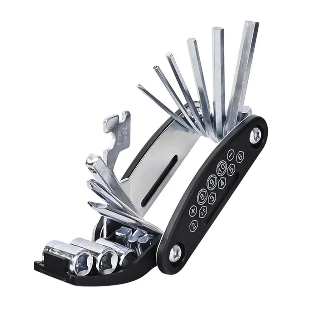 16 in 1 Multifunctional Hex Wrench Tool Set Portable Screwdriver Repair Kit for Motorcycle BicycleBikeFurniture Home Maintenance