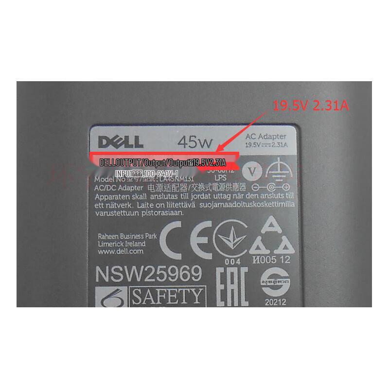 Dell Laptop Power Adapter 45W
