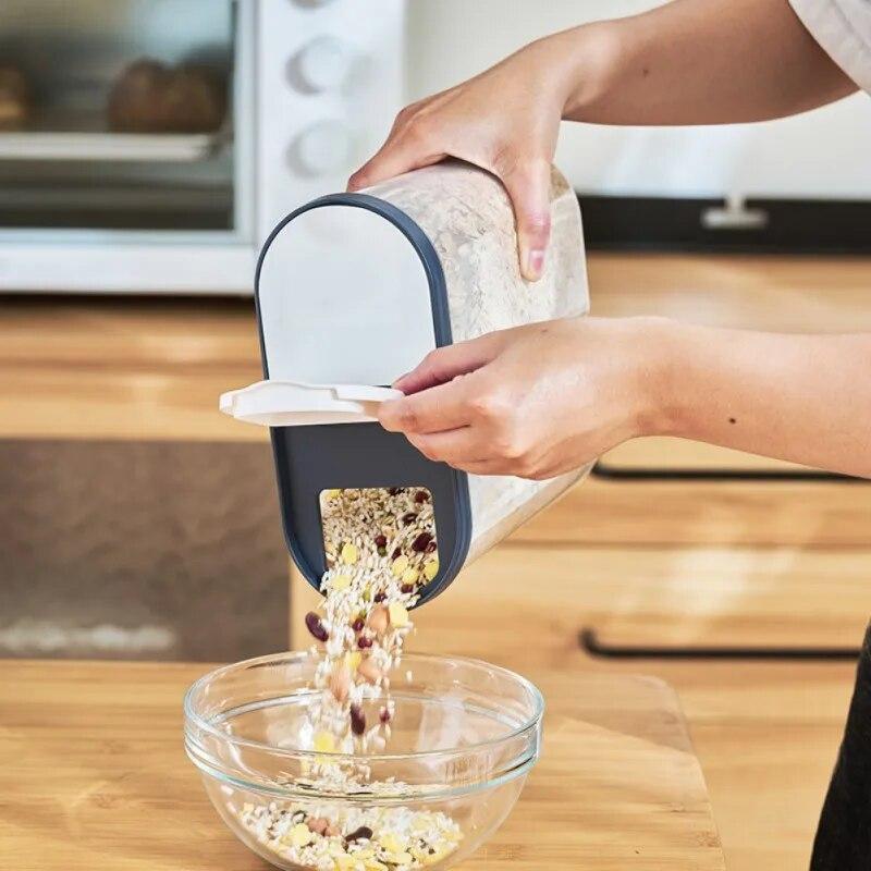 Food Compartment Airtight Tank Airtight Storage Box Snack Storage Box Kitchen Food Grain Container Jar