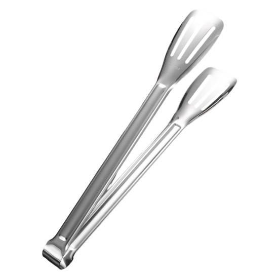 Stainless Steel Serving Tongs Heat Resistant Kitchen Tongs Non-Slip Food-Grade U-Shape Cooking Tongs for BBQ Buffet Bread Frying
