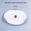 Thickened Transparent PS Plastic Plates - Crystal Butterfly Design for Steak, Fruit & More